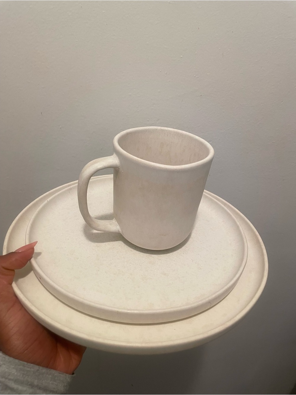 CB2 Ivory Dinnerware Set (4)